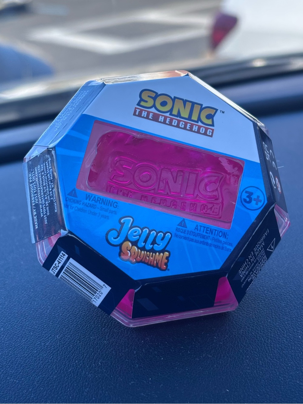 Sonic the Hedgehog Pink Jelly SquishMe Toy